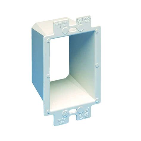 extension collar for shallow junction boxes|hubbell electrical box extension.